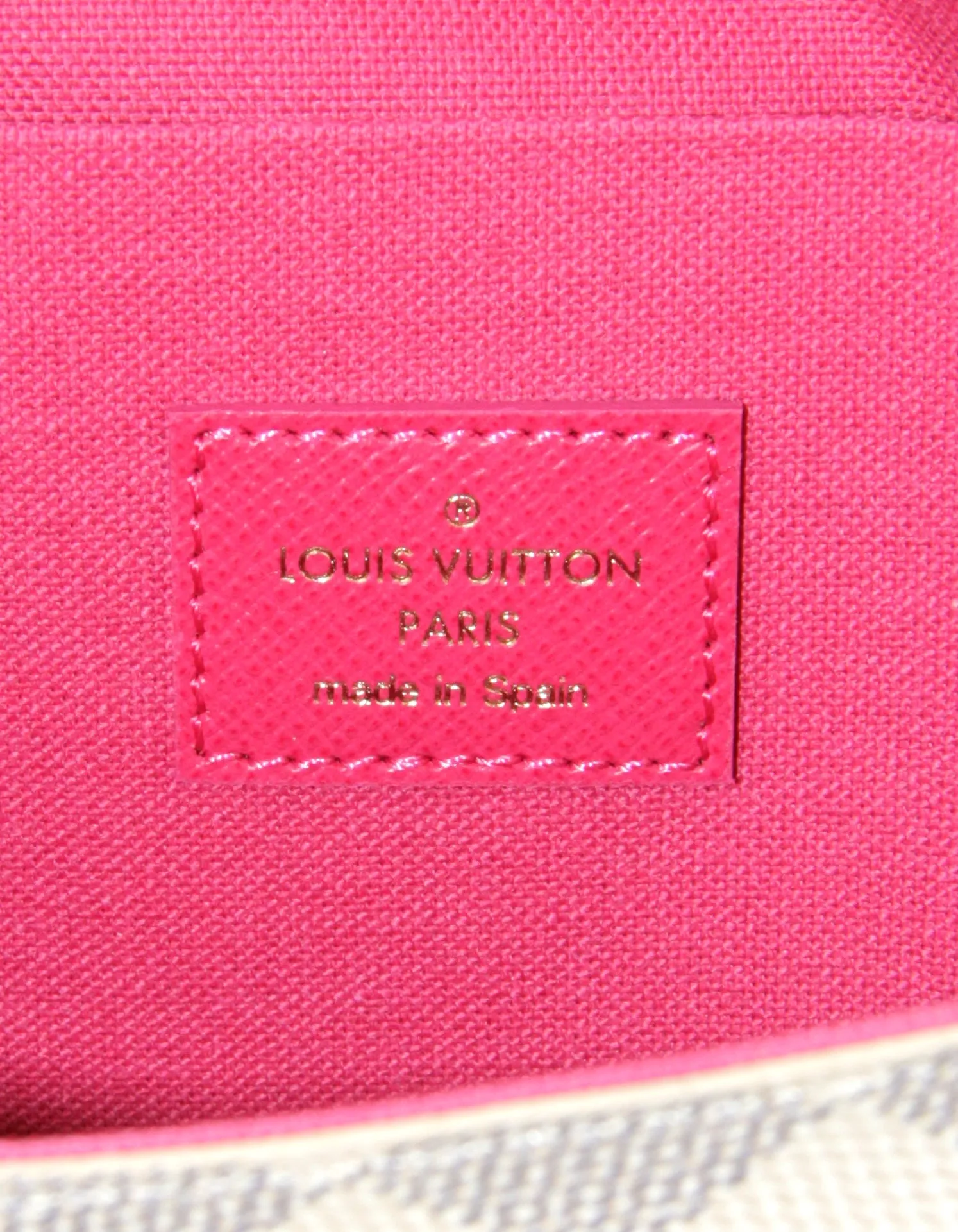 Louis Vuitton Damier Azur Studs Felicie Chain Wallet Crossbody Bag
