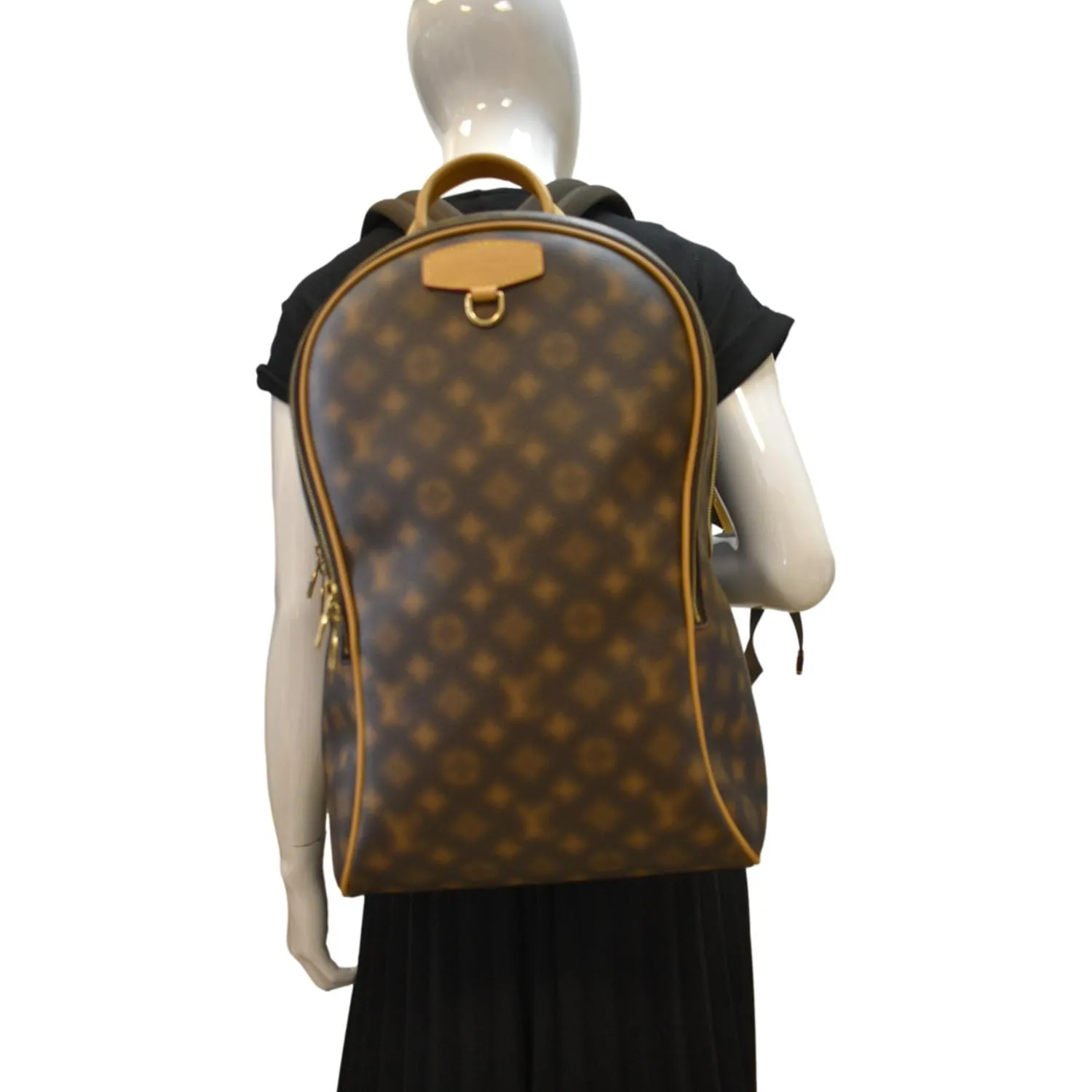 Louis Vuitton Ellipse Coated Canvas Backpack Bag Brown