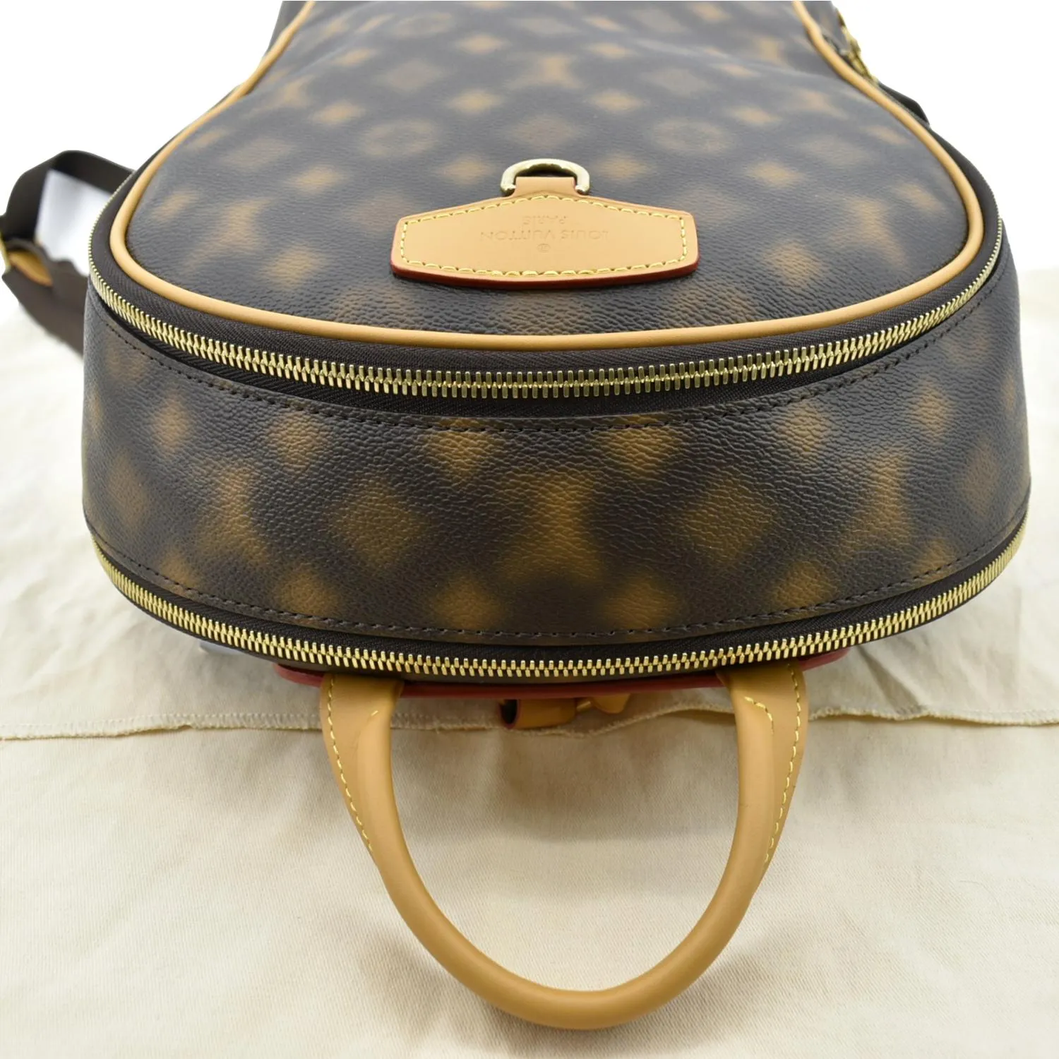 Louis Vuitton Ellipse Coated Canvas Backpack Bag Brown