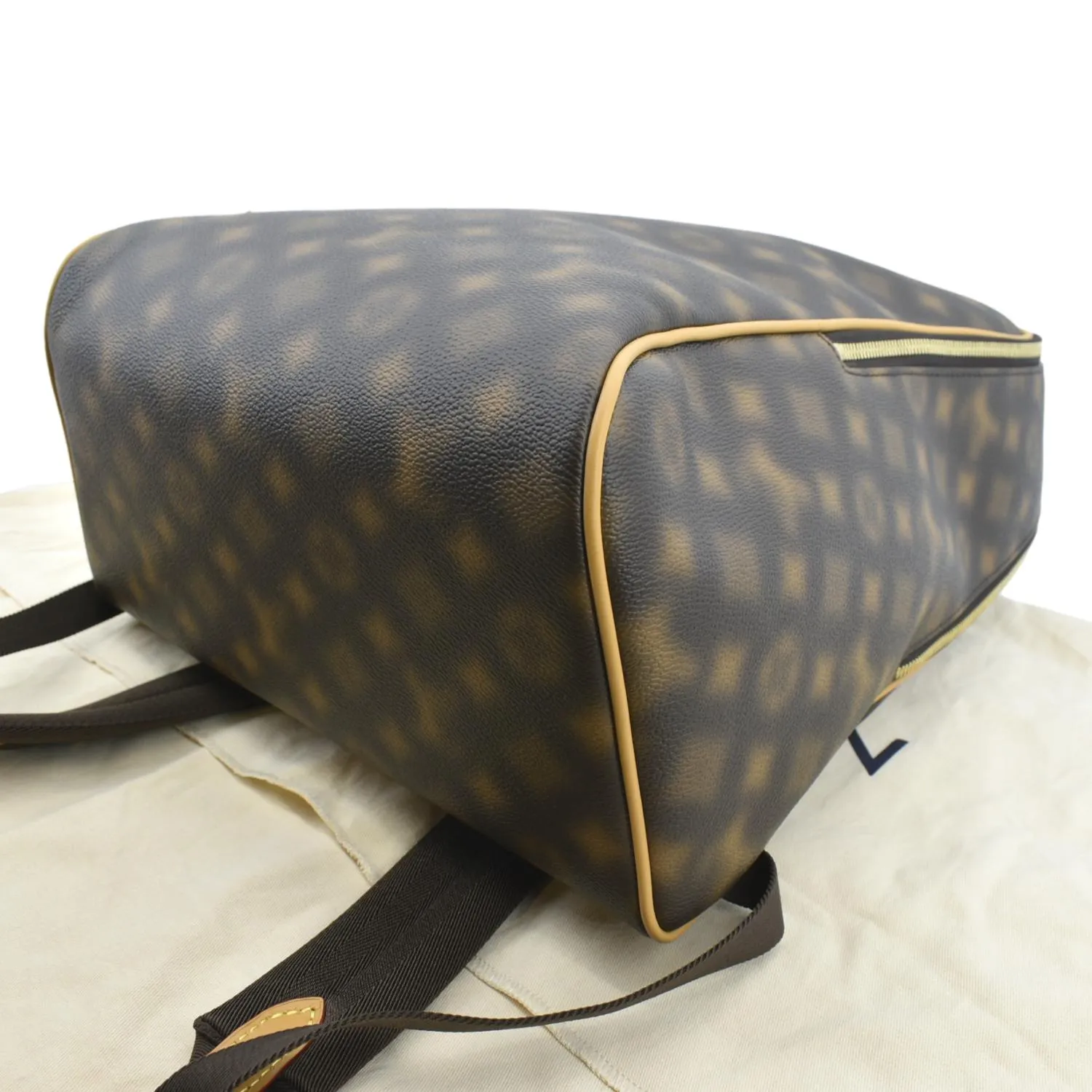 Louis Vuitton Ellipse Coated Canvas Backpack Bag Brown