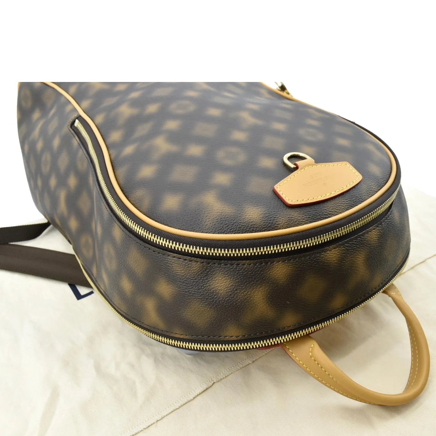Louis Vuitton Ellipse Coated Canvas Backpack Bag Brown