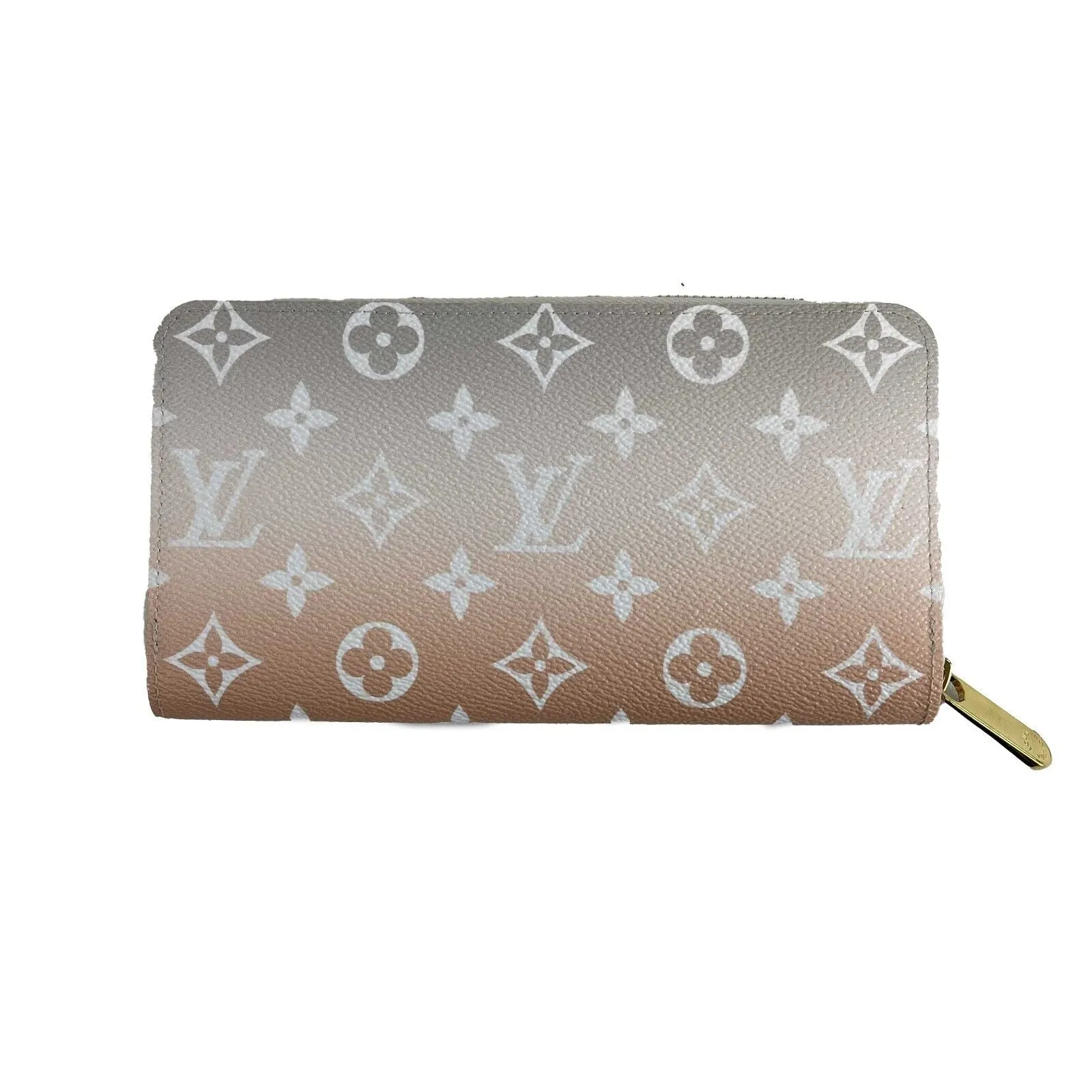 Louis Vuitton - Gradient Zippy Wallet - Gray / White Orange Zip Around