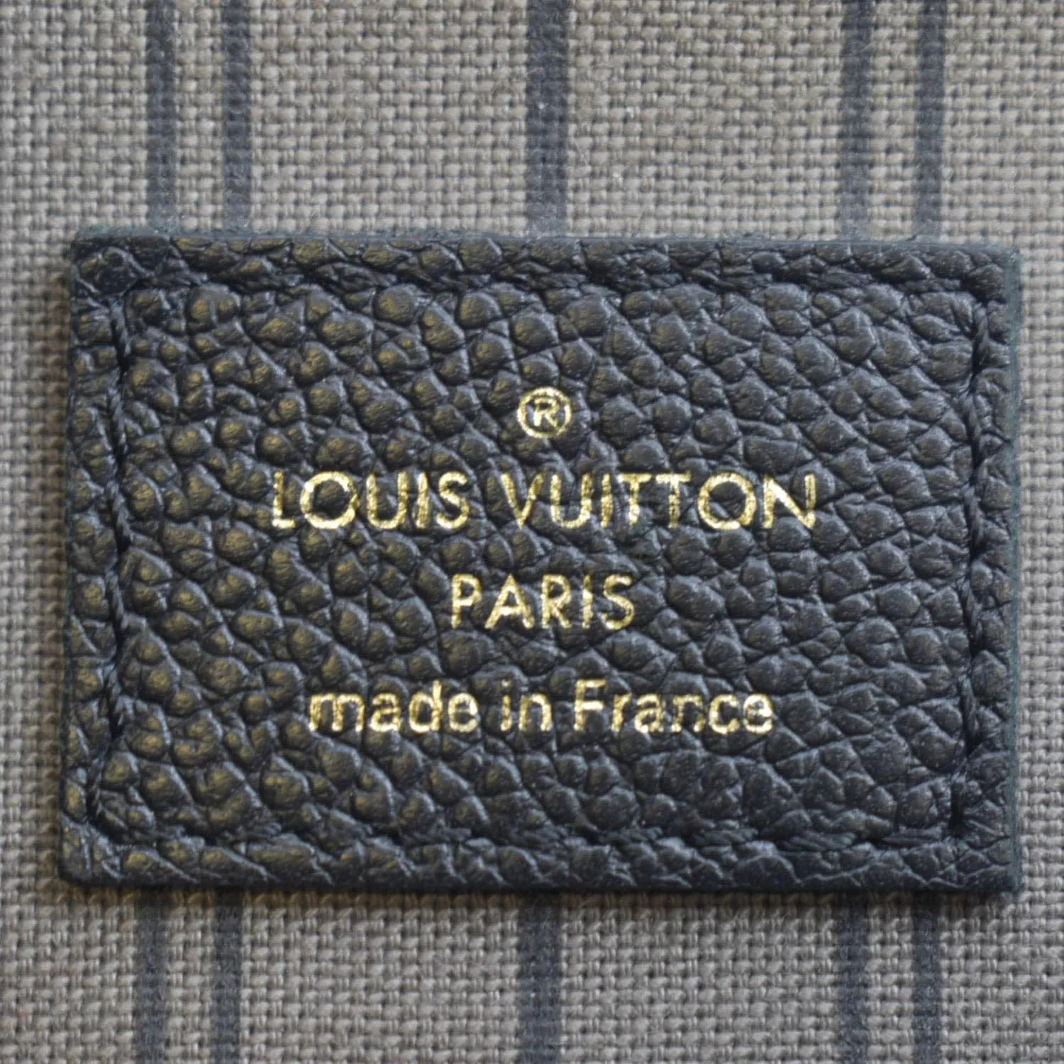 LOUIS VUITTON Metis Pochette Empreinte Leather Crossbody Bag Black