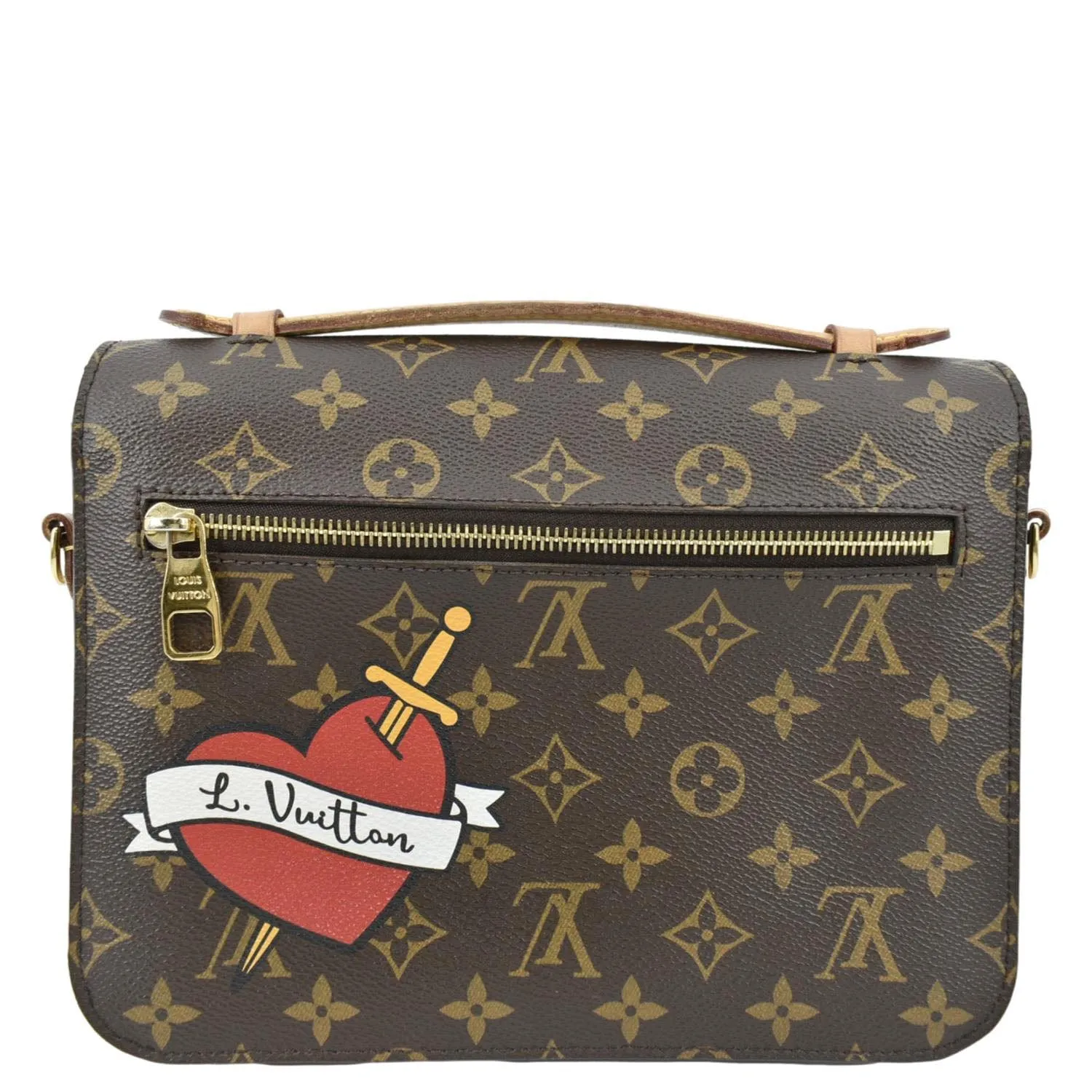 LOUIS VUITTON Metis Pochette Patches Monogram Canvas Crossbody Bag Brown