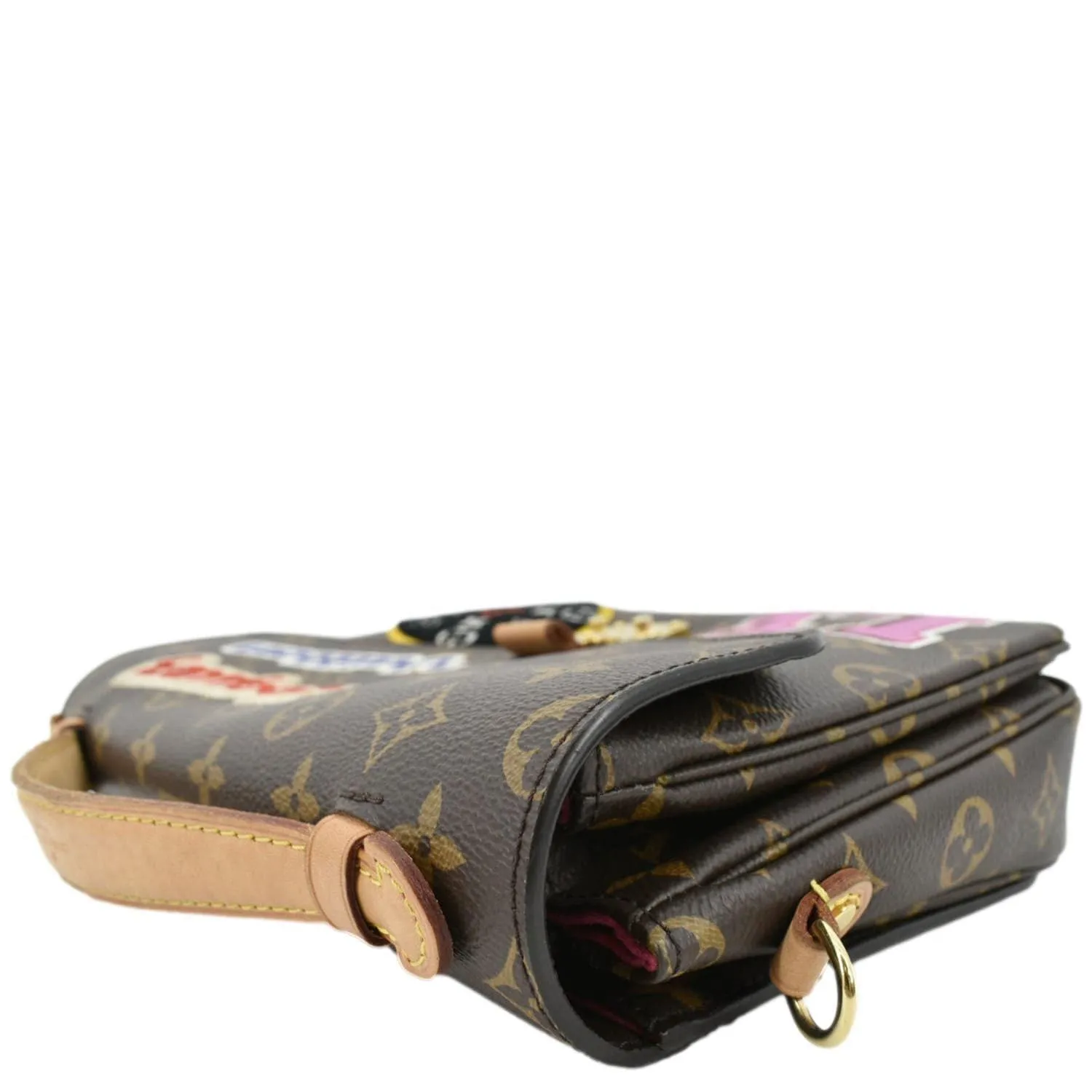 LOUIS VUITTON Metis Pochette Patches Monogram Canvas Crossbody Bag Brown
