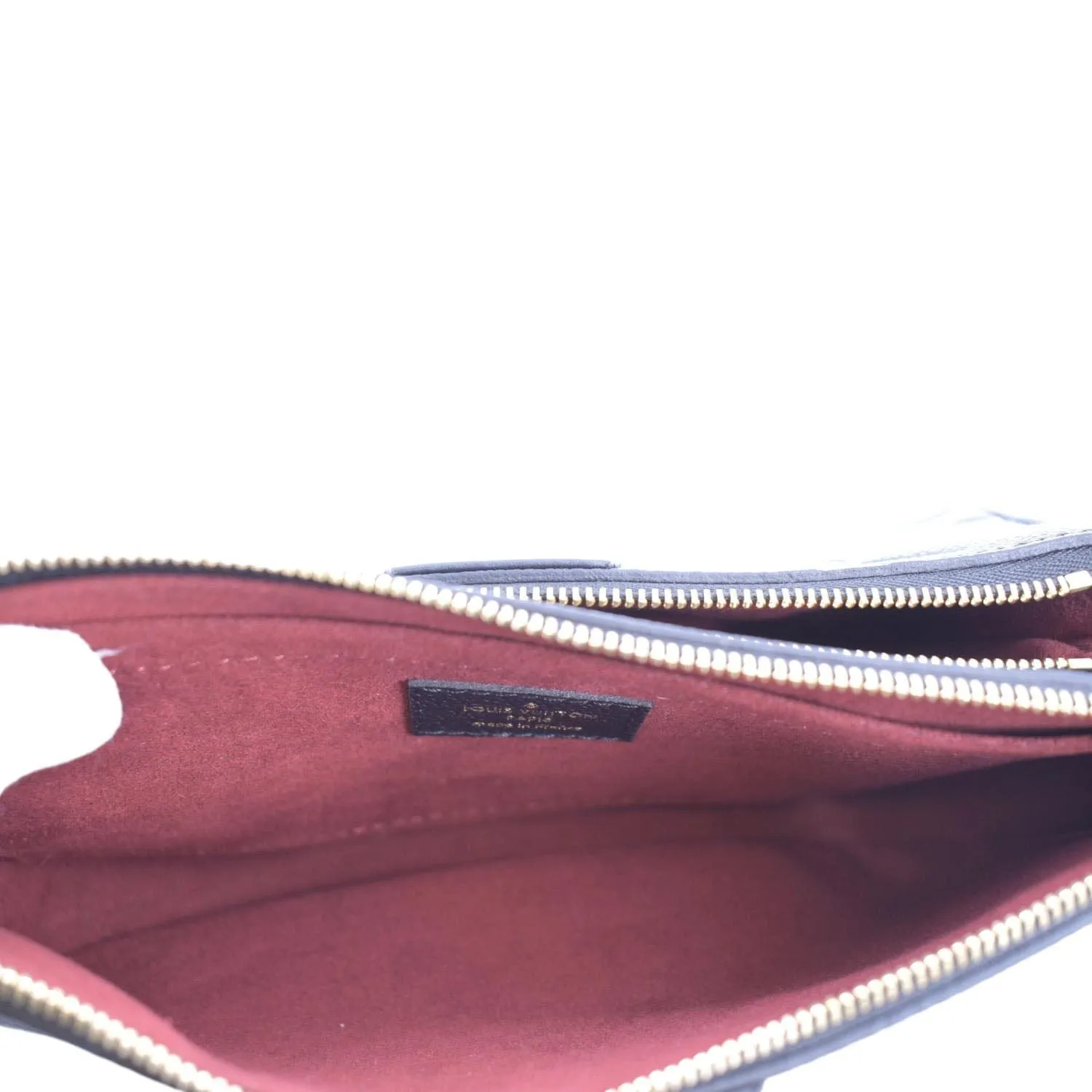 LOUIS VUITTON Multi Pochette Accessoires Bicolor Monogram Empreinte Crossbody Bag Black