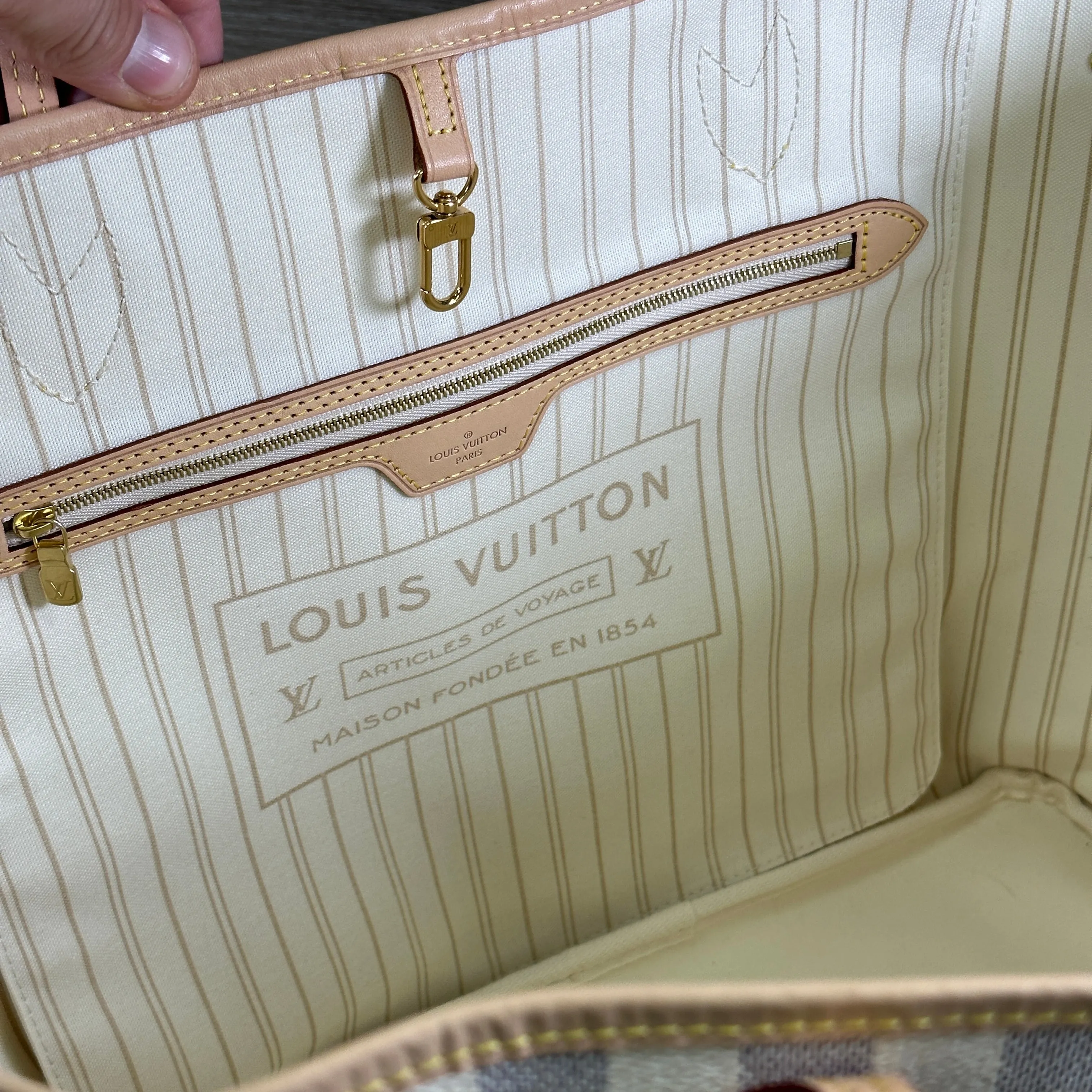 Louis Vuitton Neverful - Damier Azur