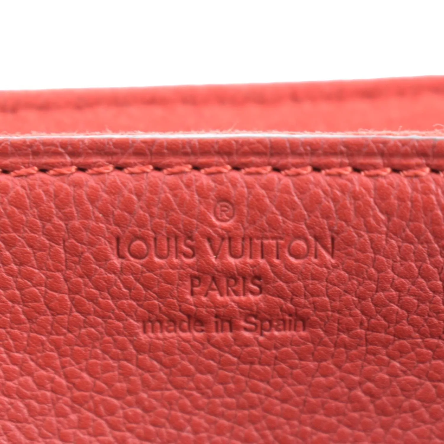 LOUIS VUITTON Pallas Chain Monogram Canvas Crossbody Bag Cherry