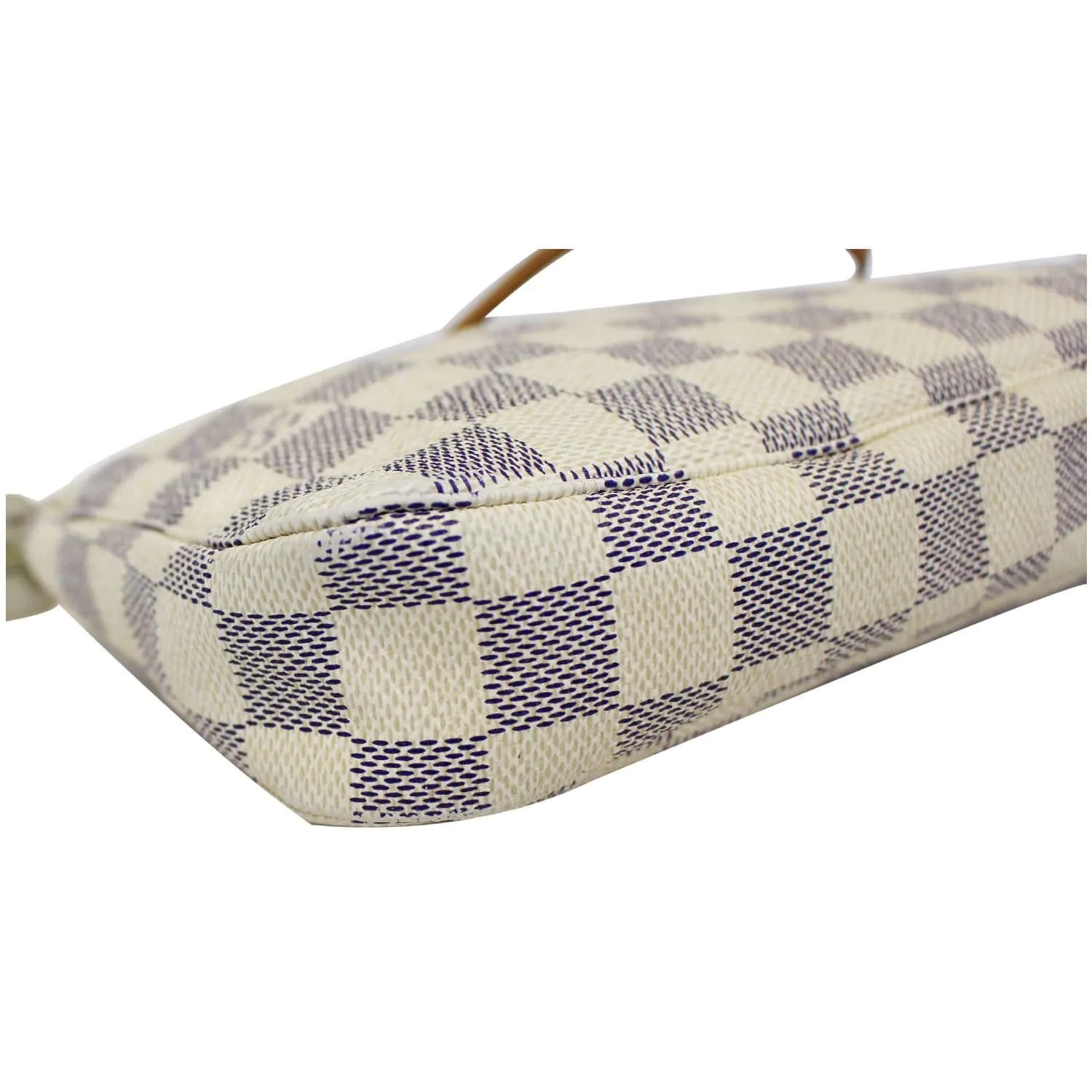 LOUIS VUITTON Pochette Accessoires Damier Azur Pouch White