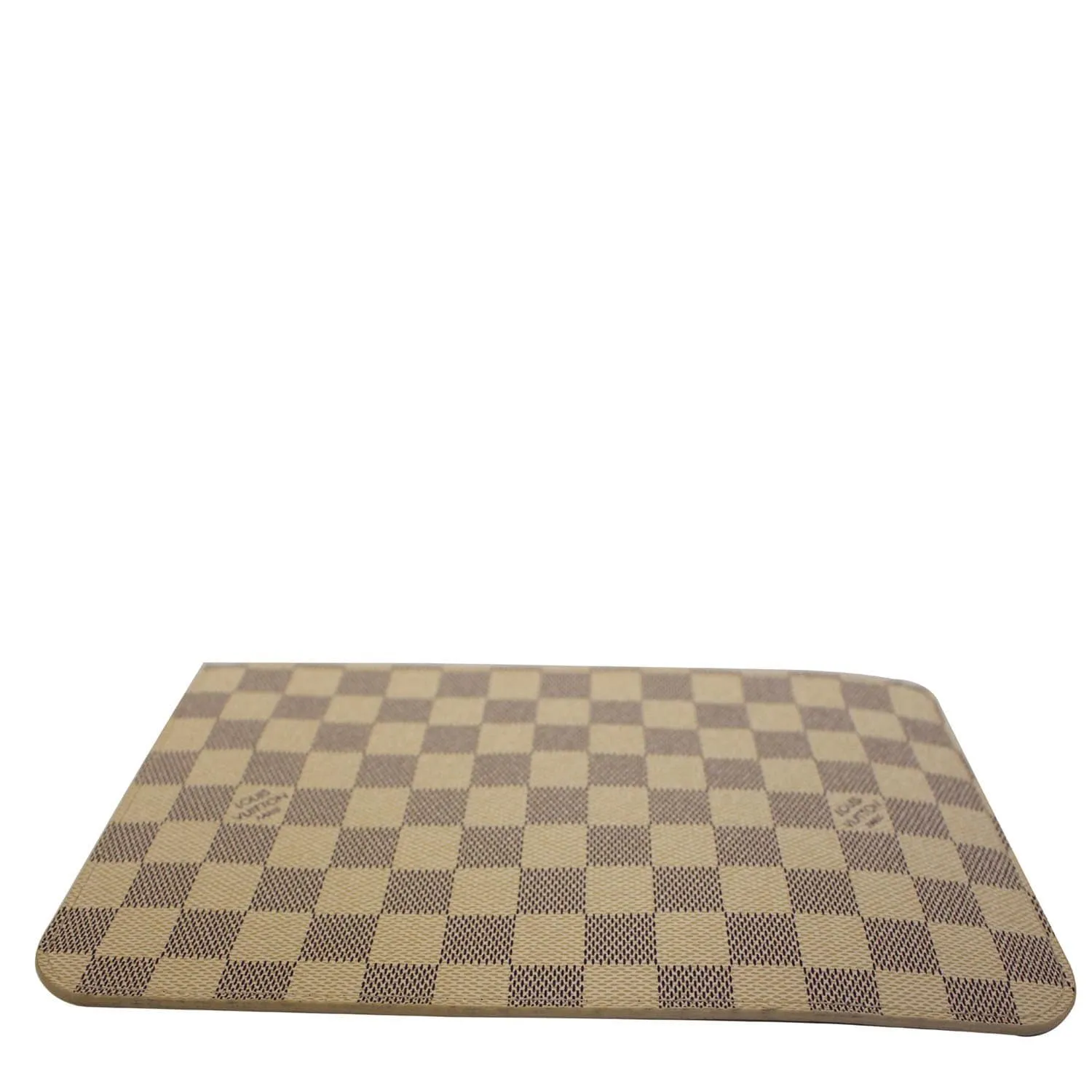 LOUIS VUITTON Pochette Wristlet Pouch Neverfull MM Damier Azur