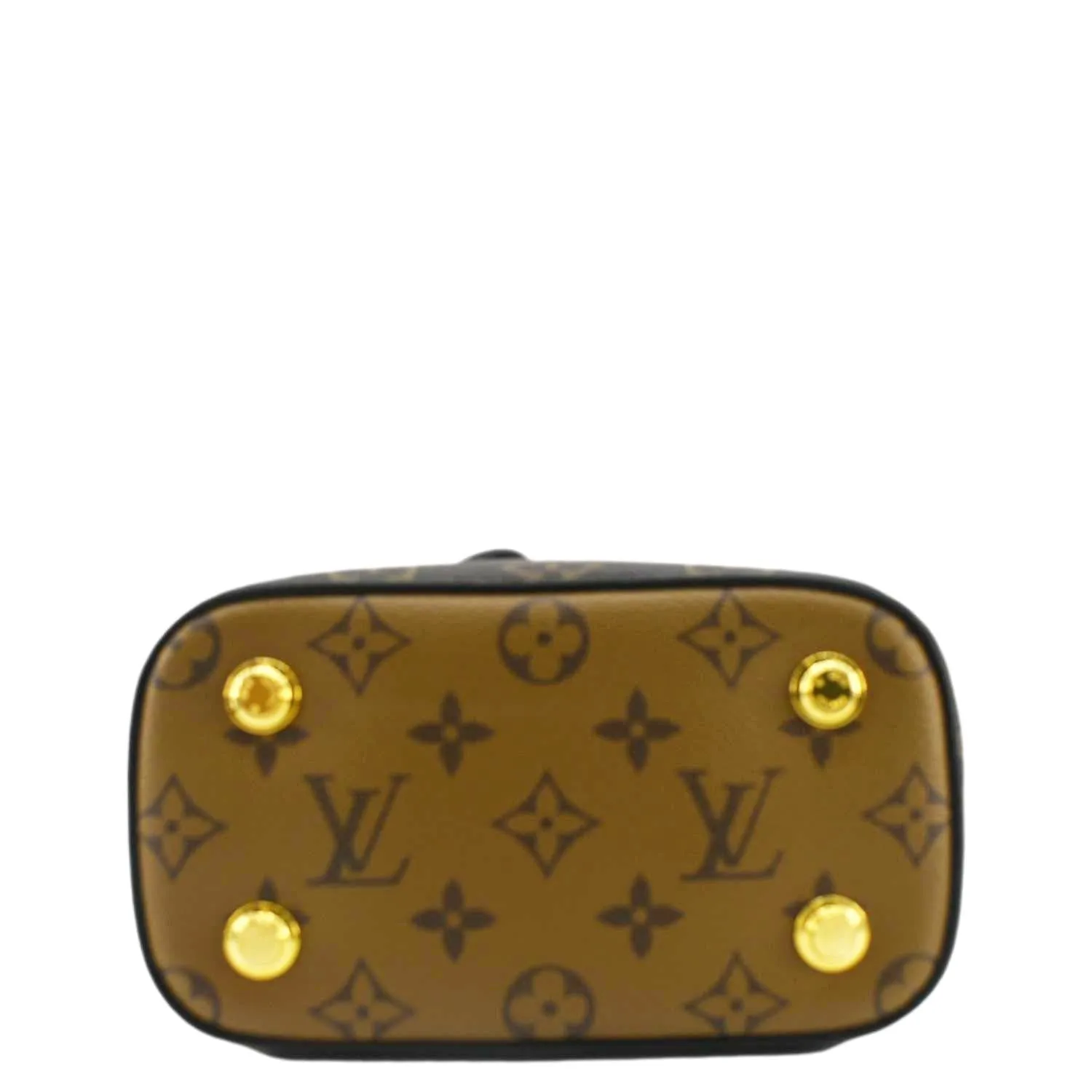 LOUIS VUITTON Vanity PM Monogram Reverse Canvas Crossbody Bag Brown