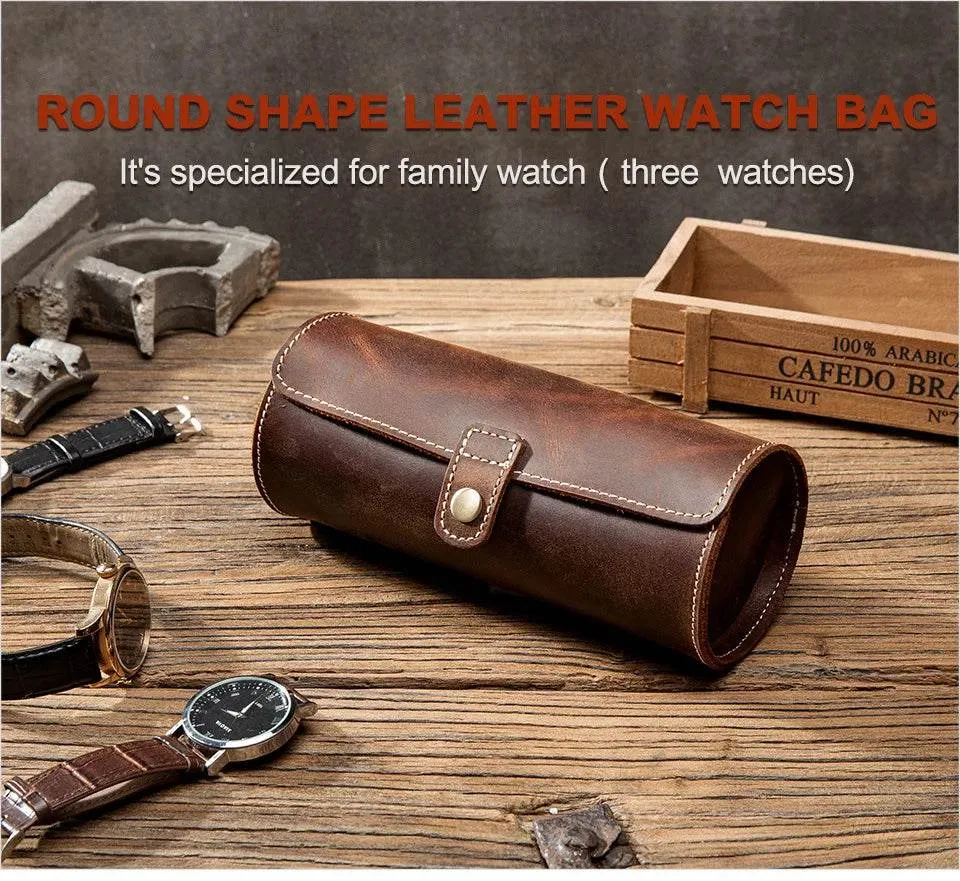 Luxury Leather Watch Box for Watches Jewelry Travel Storage
