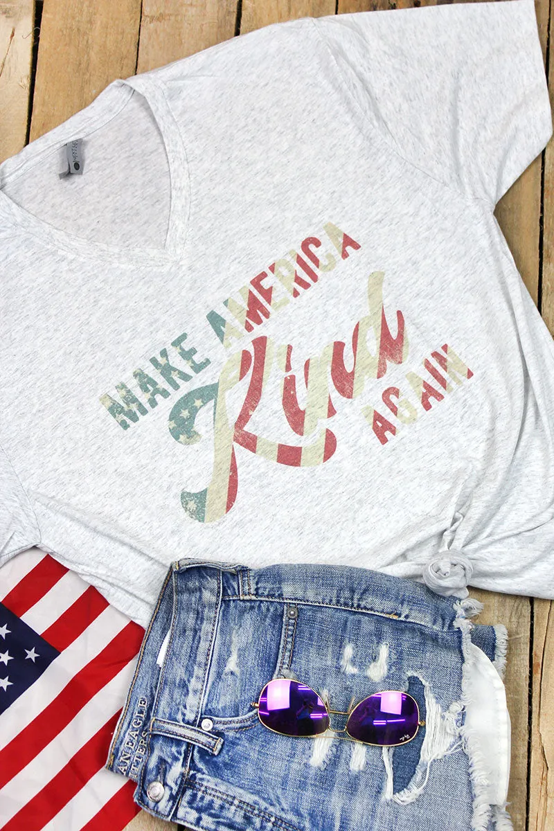 Make America Kind Again Tri-Blend V Neck Tee