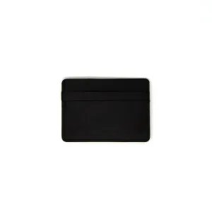 Matte Black Men's Slim Leather Wallet