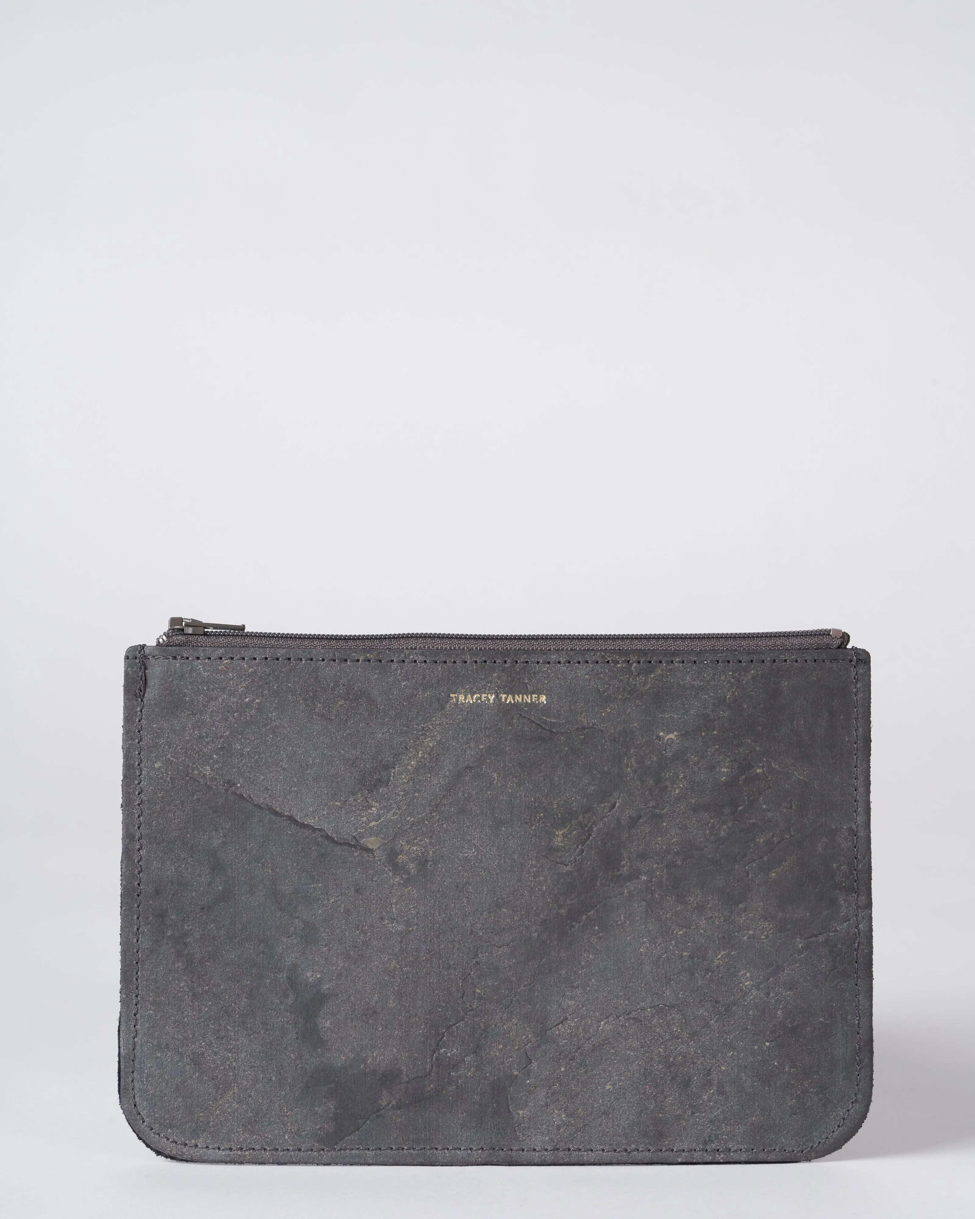 medium zip pouch - slate