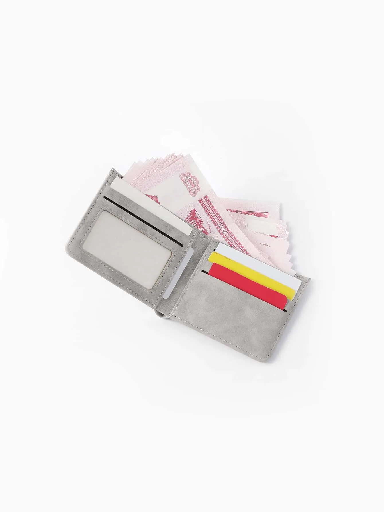Men Letter Graphic Small Wallet