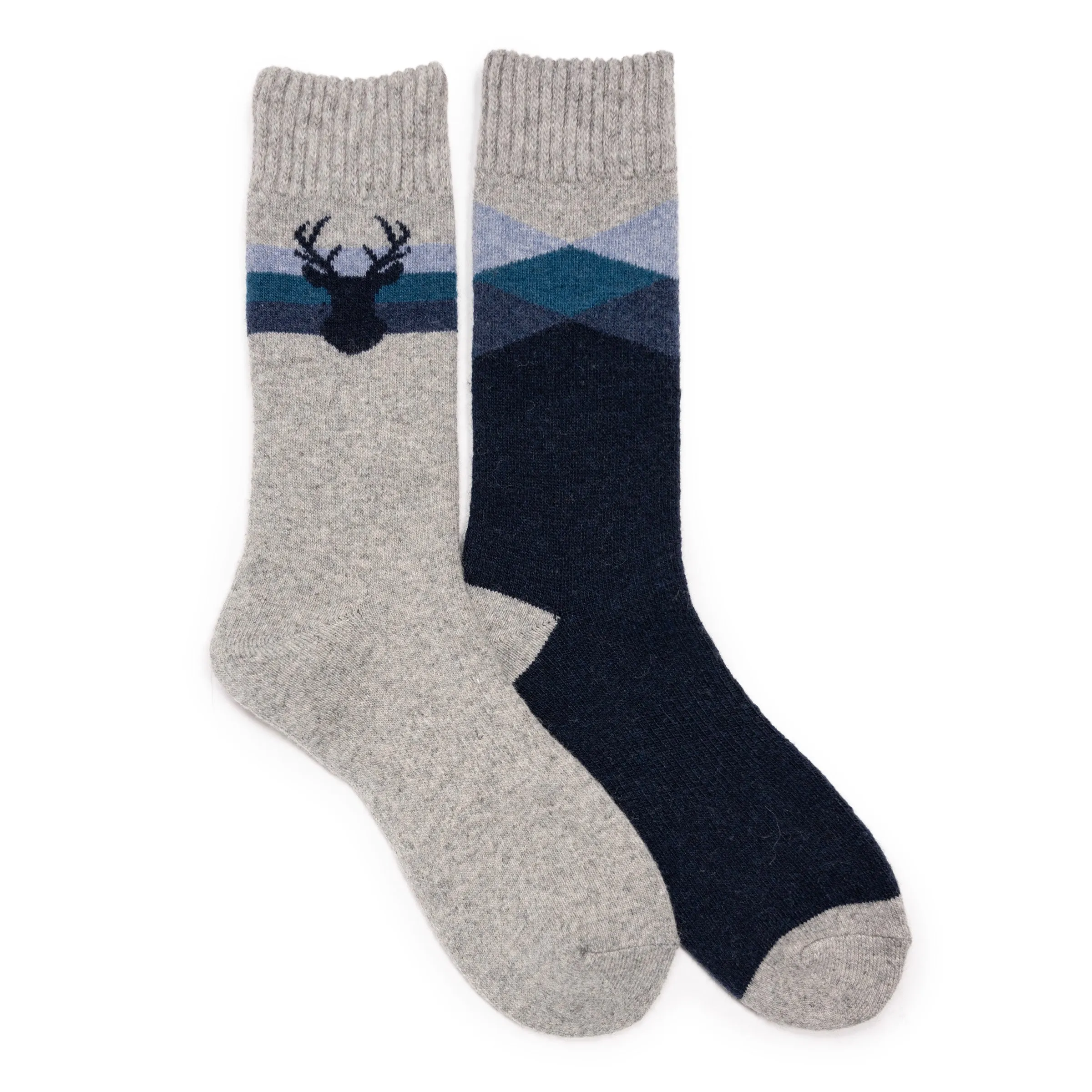 Men's 2 Pair Pack Wool Boot Socks