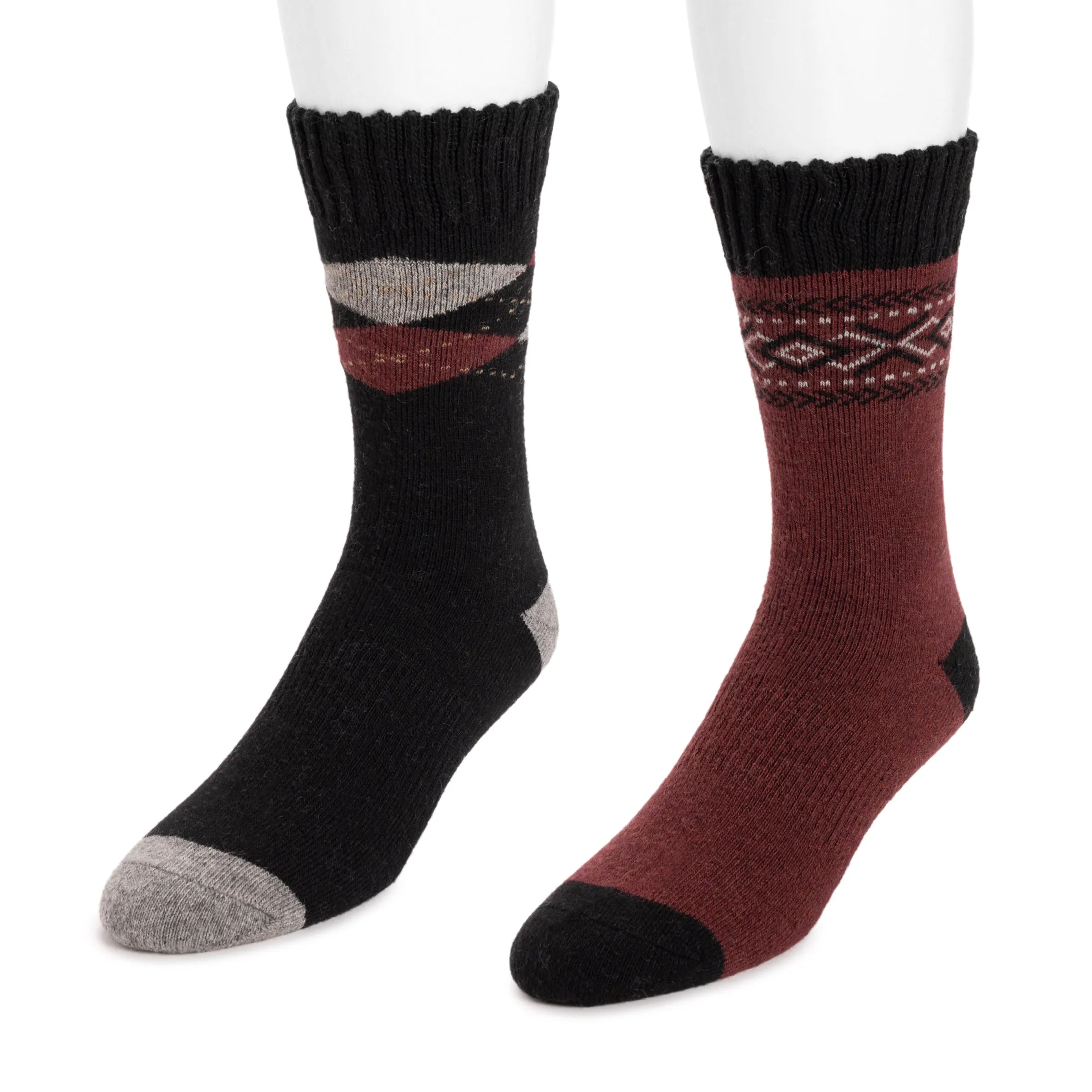 Men's 2 Pair Pack Wool Boot Socks
