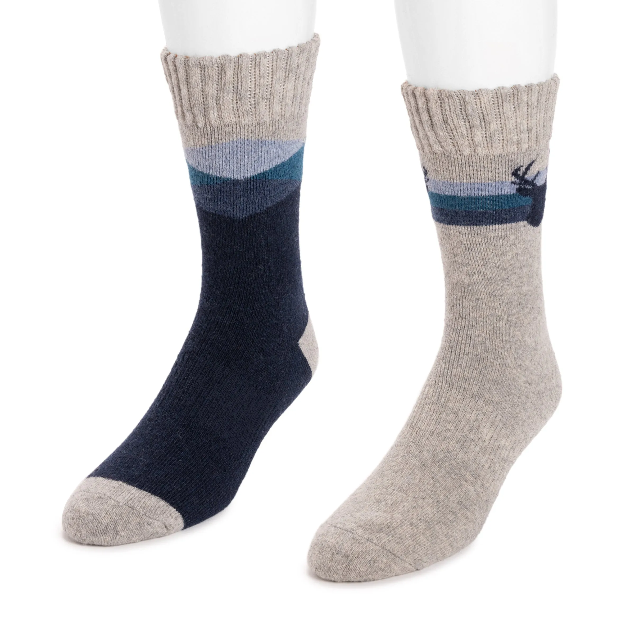 Men's 2 Pair Pack Wool Boot Socks
