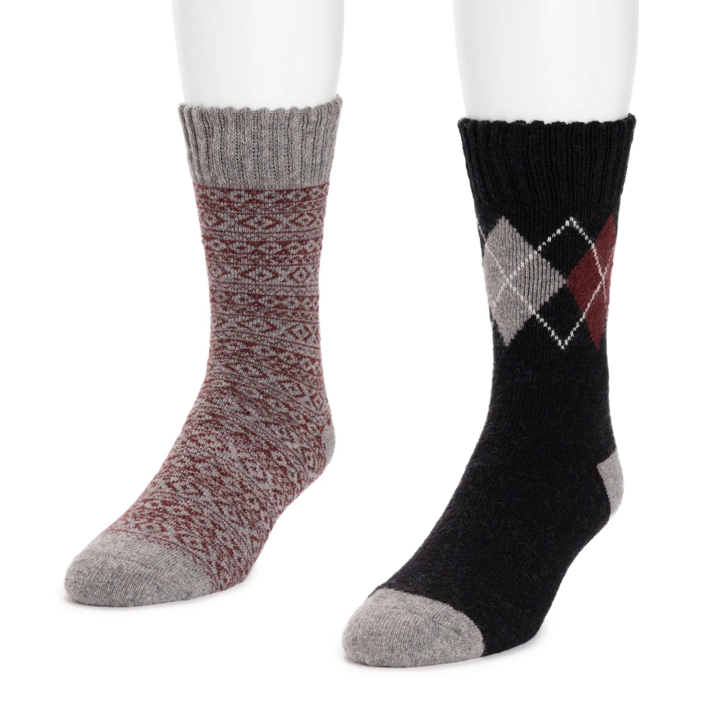 Men's 2 Pair Pack Wool Boot Socks