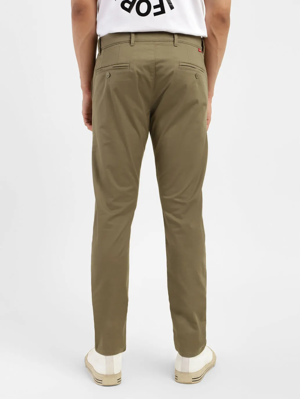 Men's 512 Olive Green Slim Tapered Fit Trousers