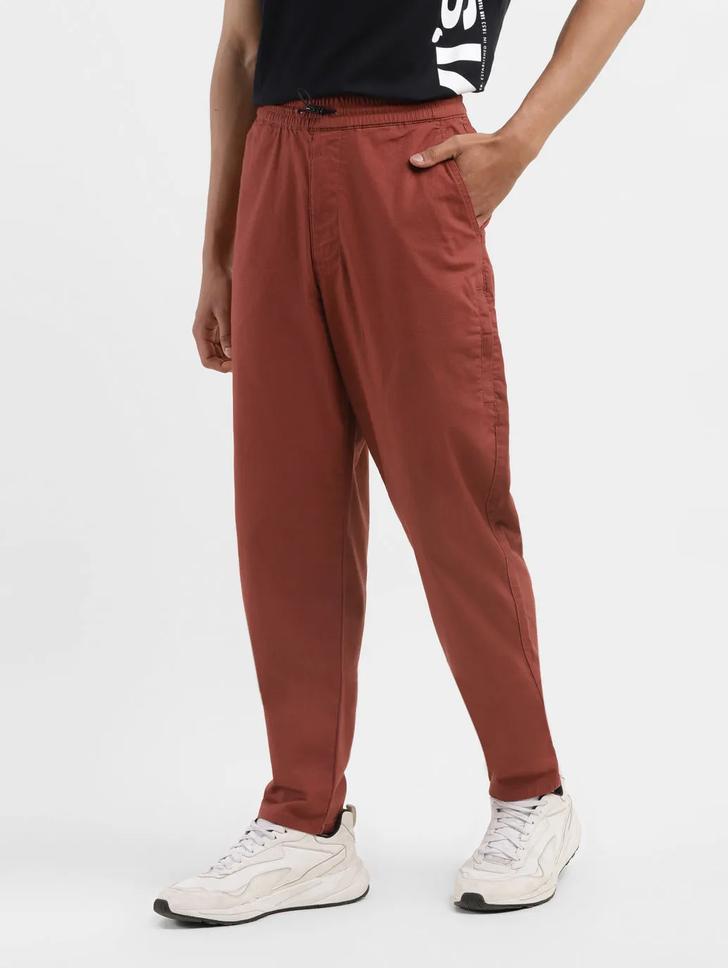 Men's Brown Regular Fit Joggers
