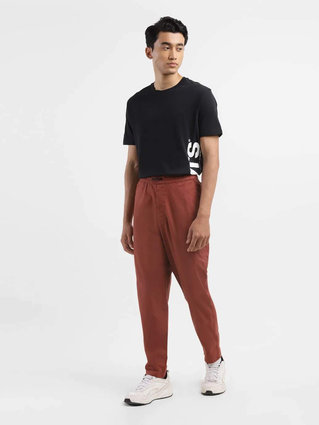Men's Brown Regular Fit Joggers