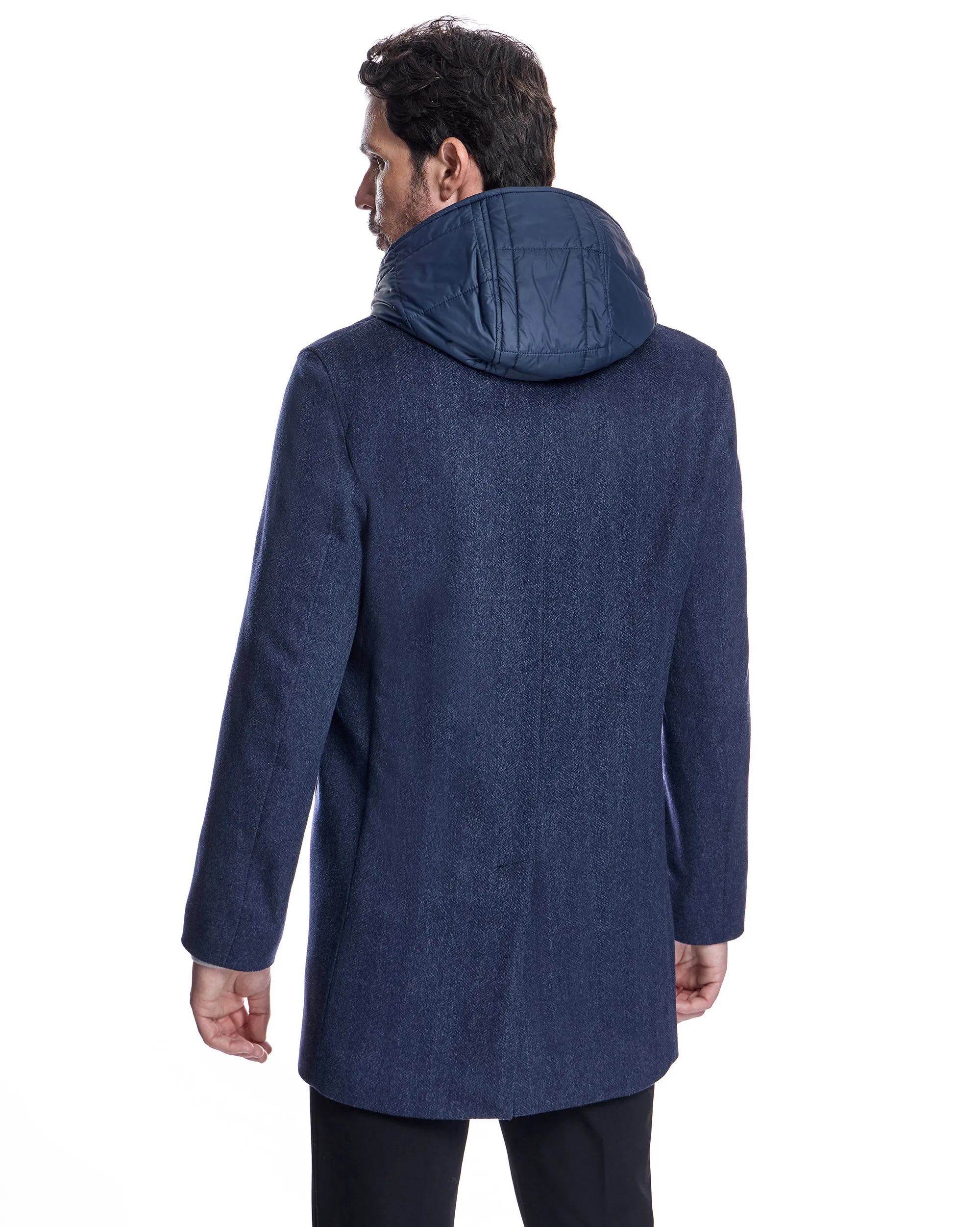 Men's Hooded Wool Jacket