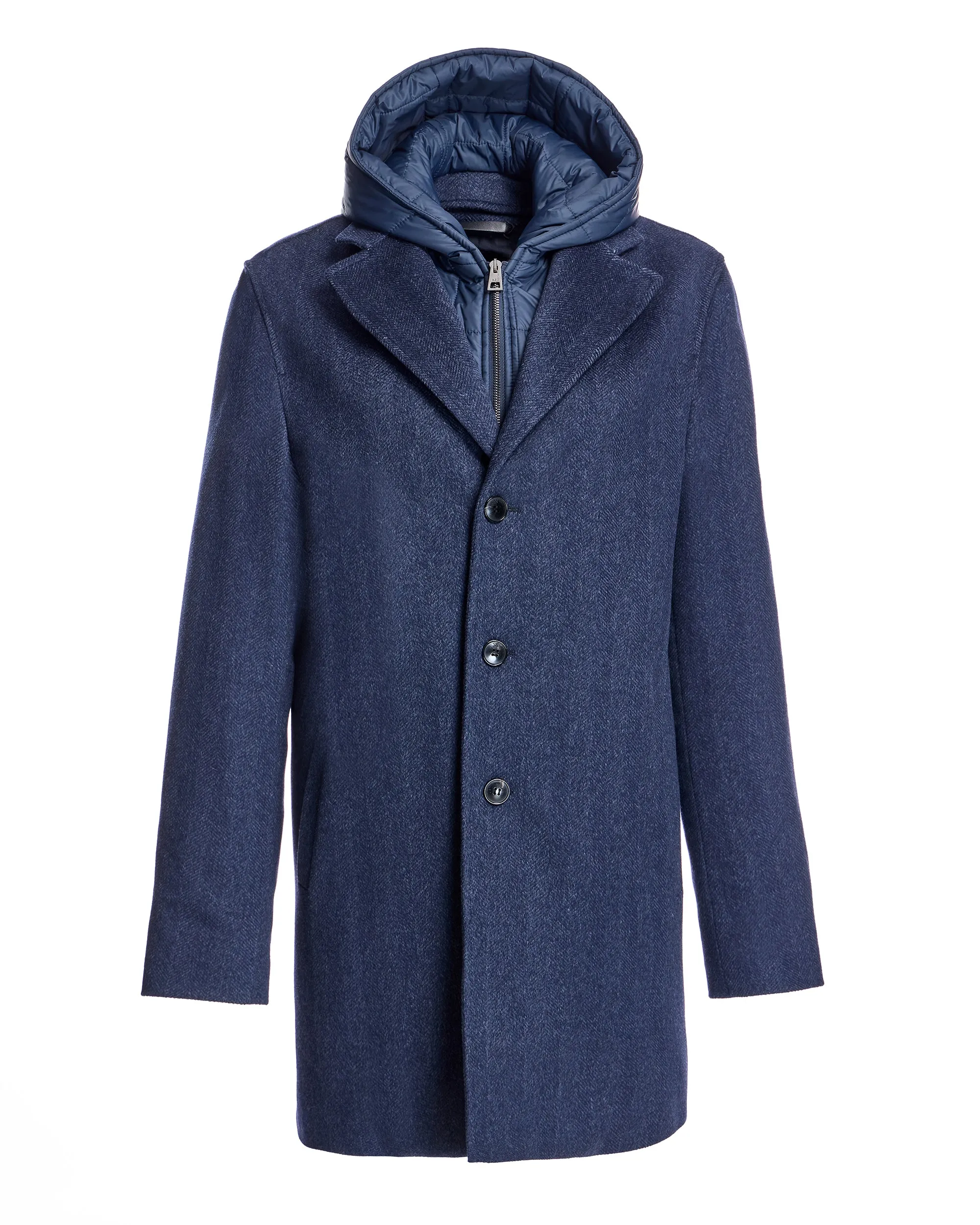 Men's Hooded Wool Jacket