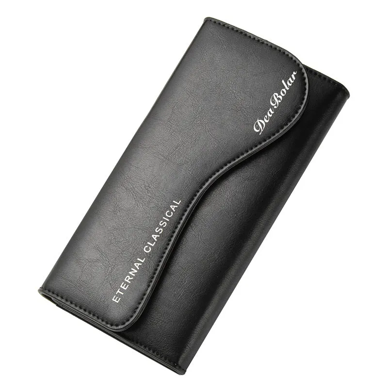 Men's Long Vintage Clutch Multifunctional Zipper Mobile Bags