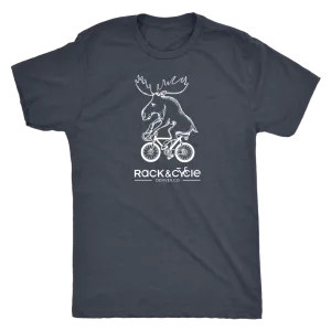 Men's Moose T-Shirt (white ink)