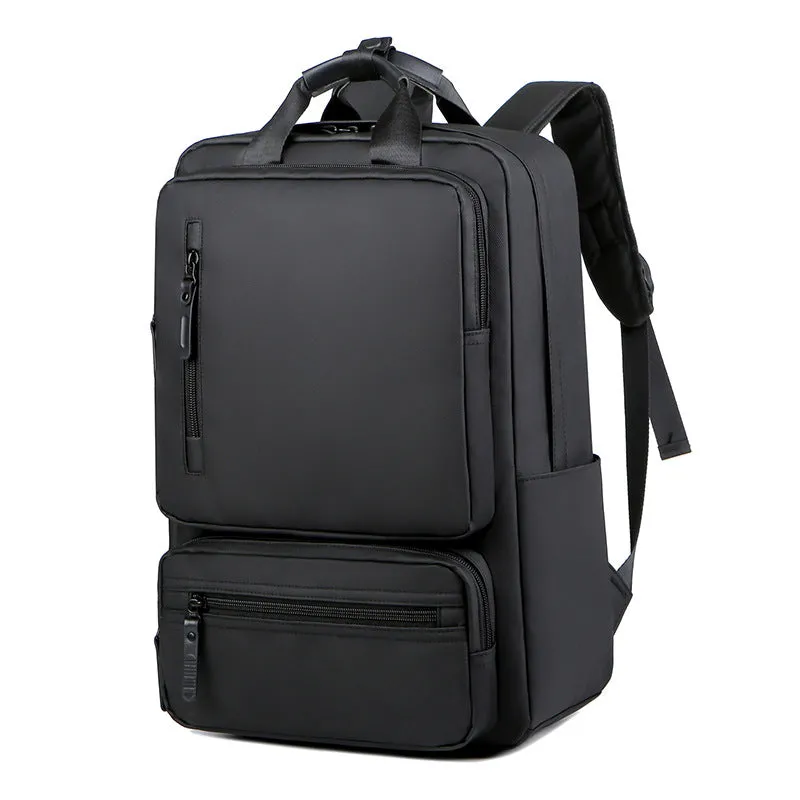Men's Multifunctional Derm Computer Black College Style Backpacks