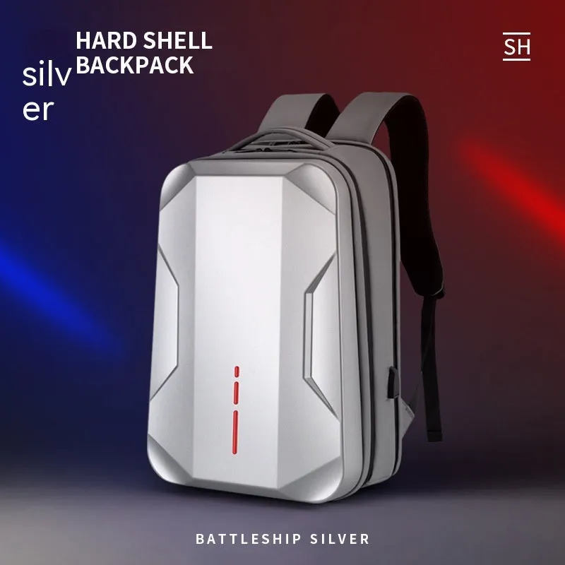 Men's Plastic Men's Backpack Waterproof E-sports Student Hard Case Computer Bag For Work