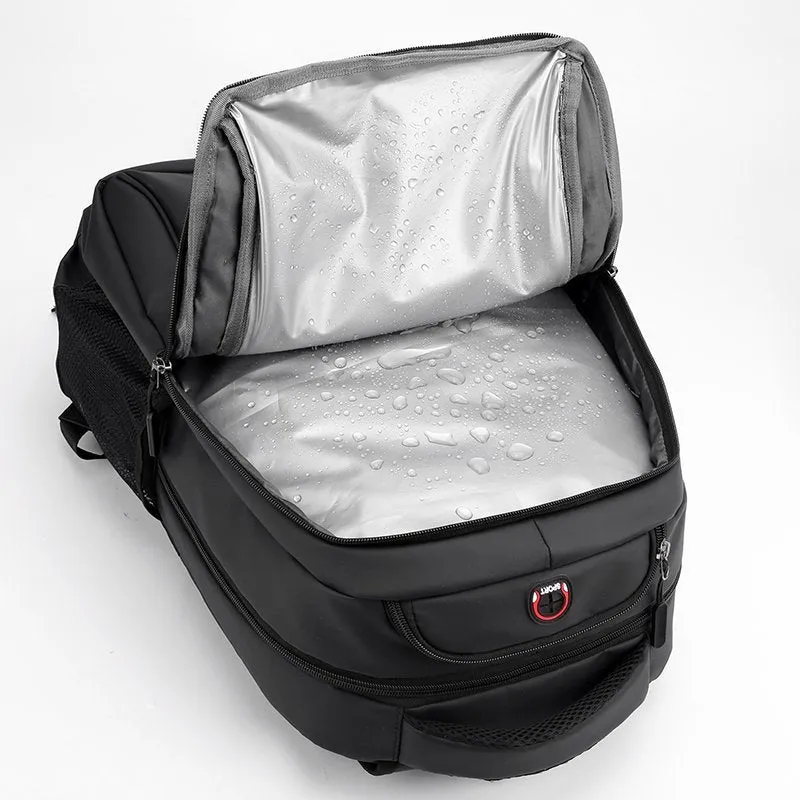 Men's Printed Business Large Capacity Derm Computer Backpacks