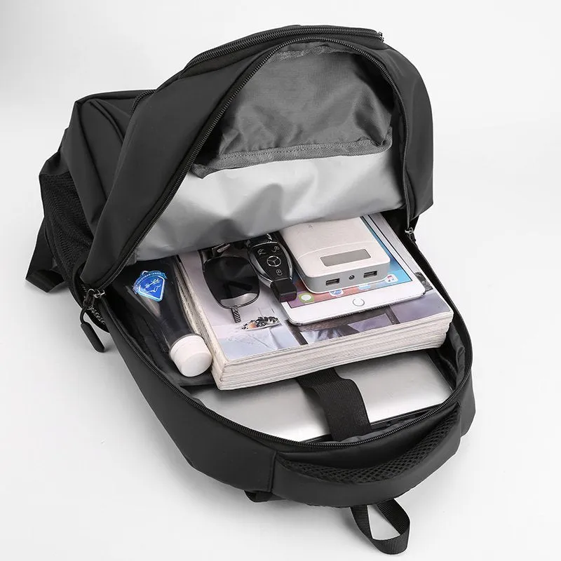 Men's Printed Business Large Capacity Derm Computer Backpacks