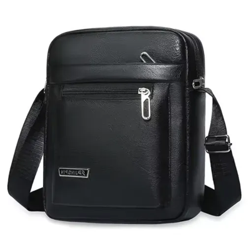 Men's PU Leather Crossbody Shoulder Bag