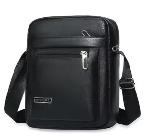 Men's PU Leather Crossbody Shoulder Bag