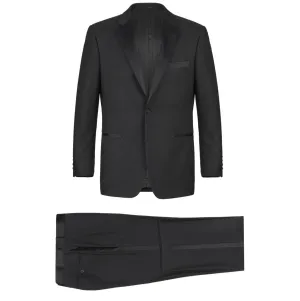 Men's Renoir Two Piece Black Ribbon Tuxedo Classic Fit