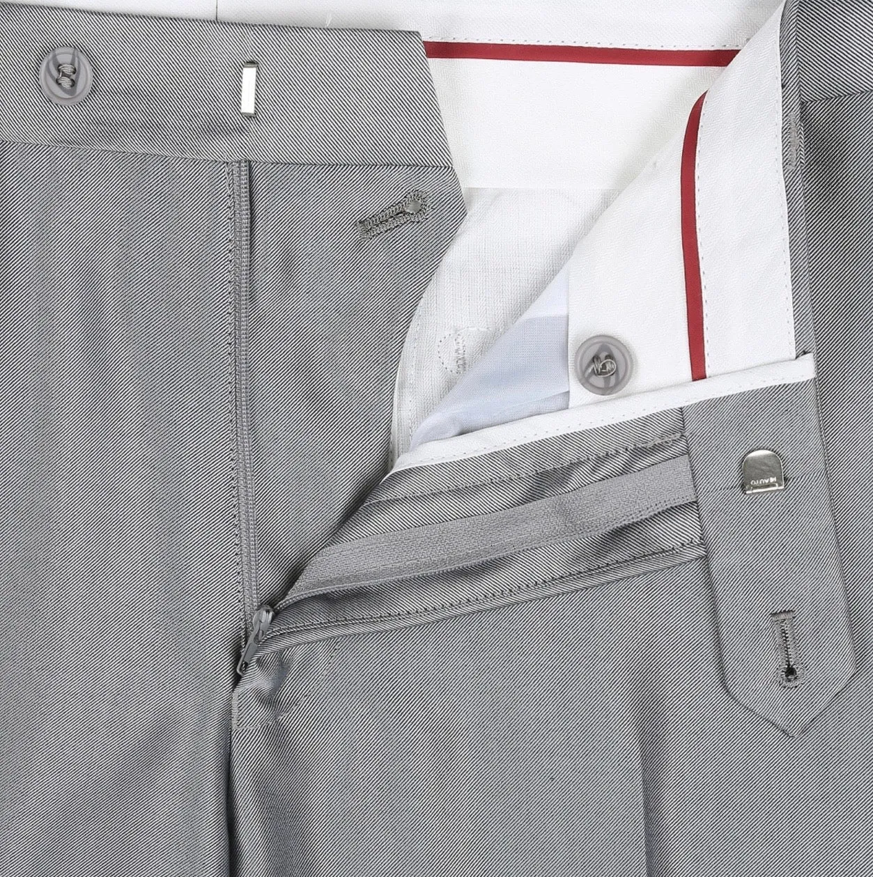 Men's Renoir Two Piece Shiny Silver Classic Fit Suit