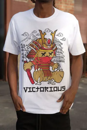Men's Samurai Bear Graphic Tee Shirt