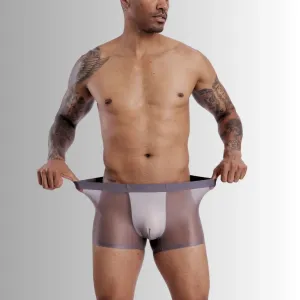 Men's See through Ultra Thin Ice Silk Underpants (4-Pack)  JEWYEE AY 2128