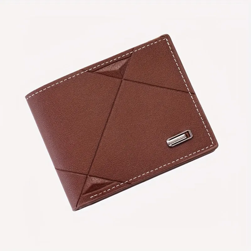 Men's Short Wallet Bifold Card Holder Money Clip Coin Purse