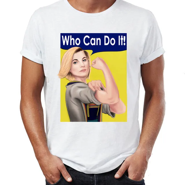 Men's T Shirt Thirteenth doctor who feminism artsy first women doctor tardis Tee