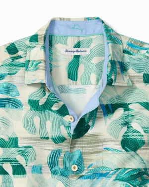 Men's Tommy Bahama |  Monstera Tides IslandZone® Camp | Cadmium Green