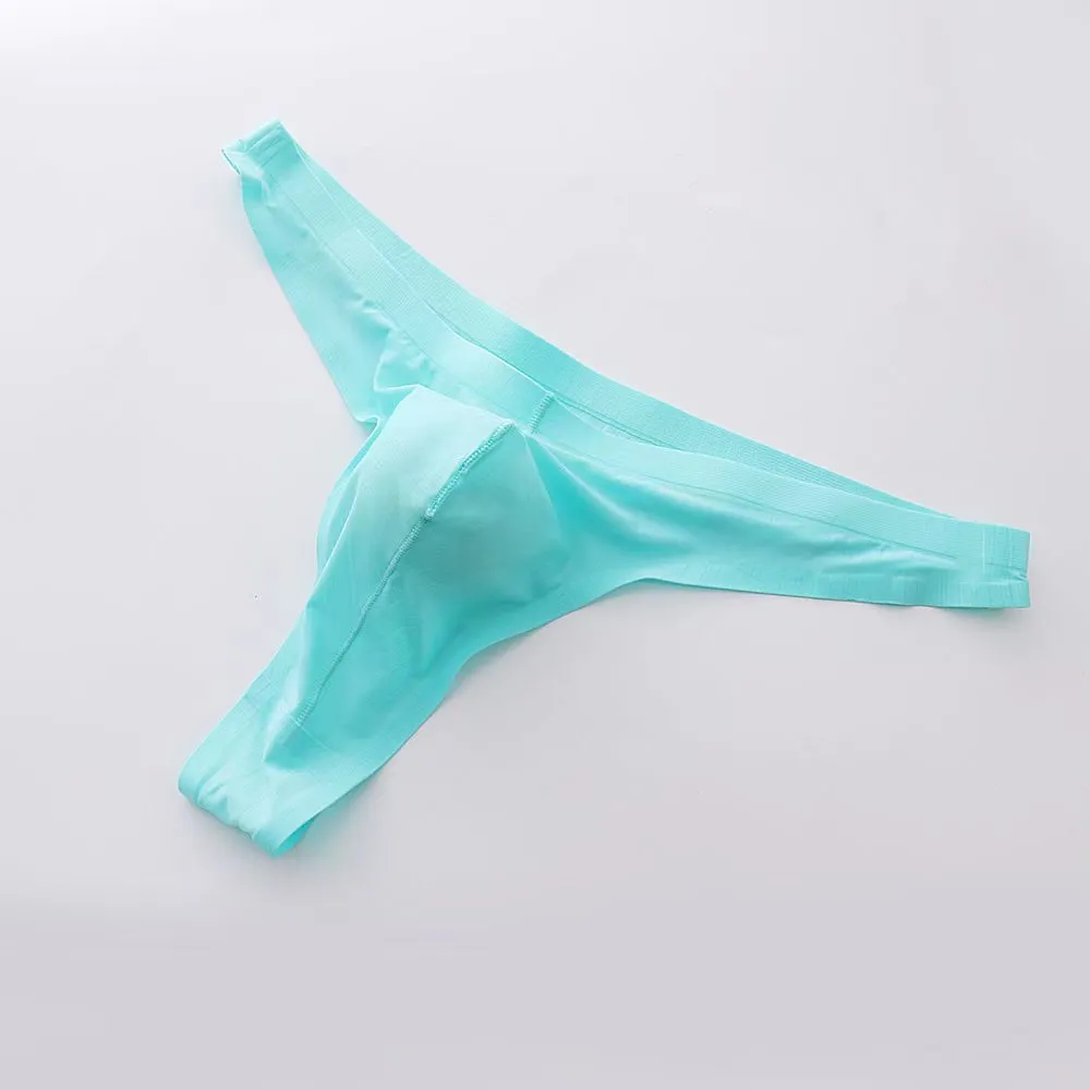 Men's Ultra Thin Silk Thongs (5 Pack) - JEWYEE 022DK