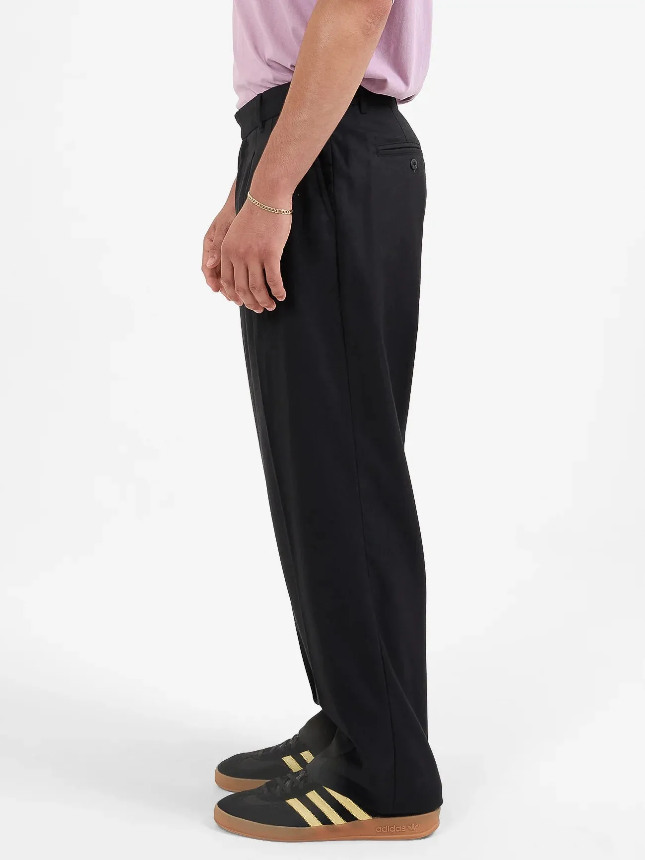 Men's Valet Pleated Pant - Black