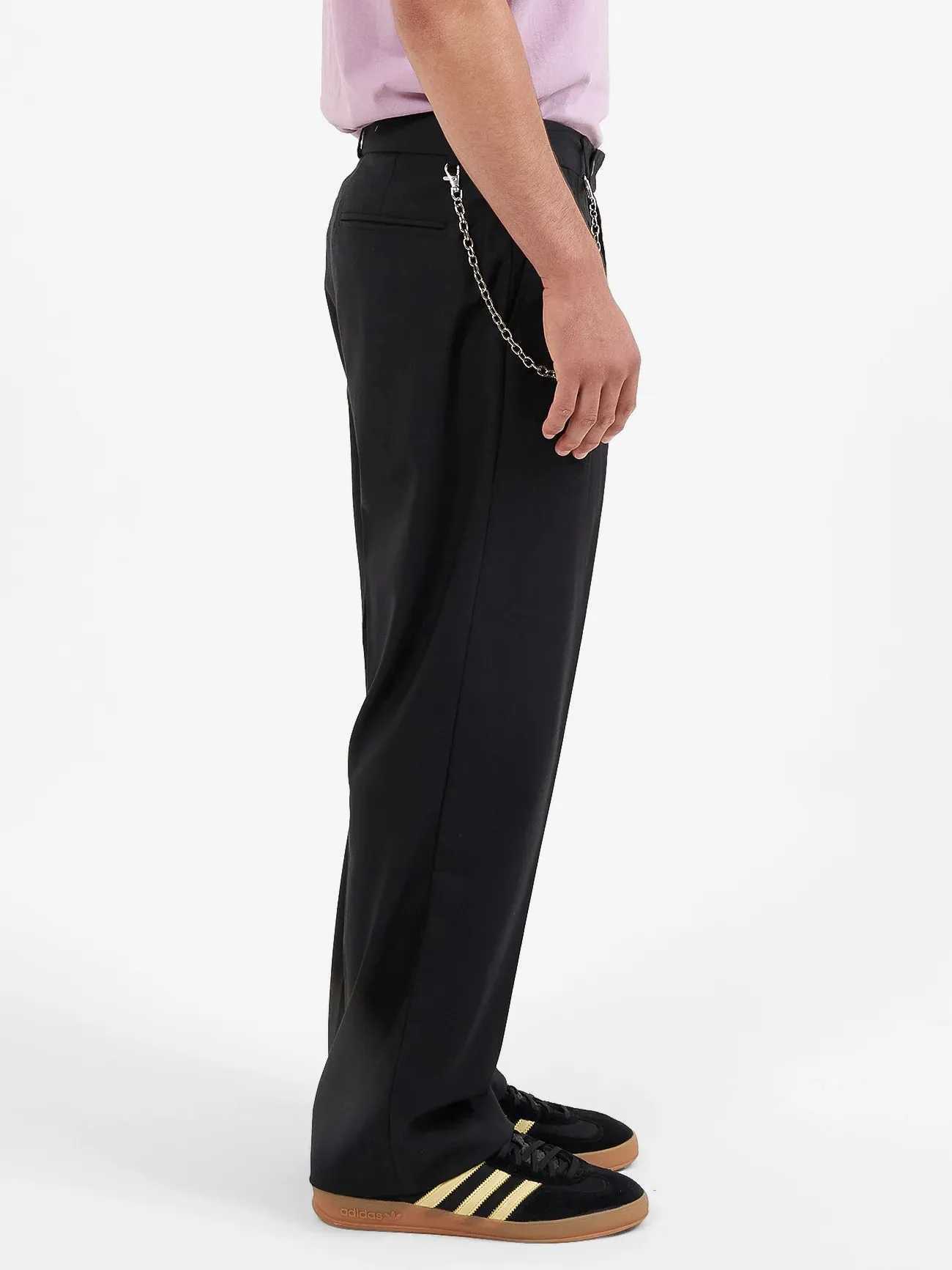 Men's Valet Pleated Pant - Black