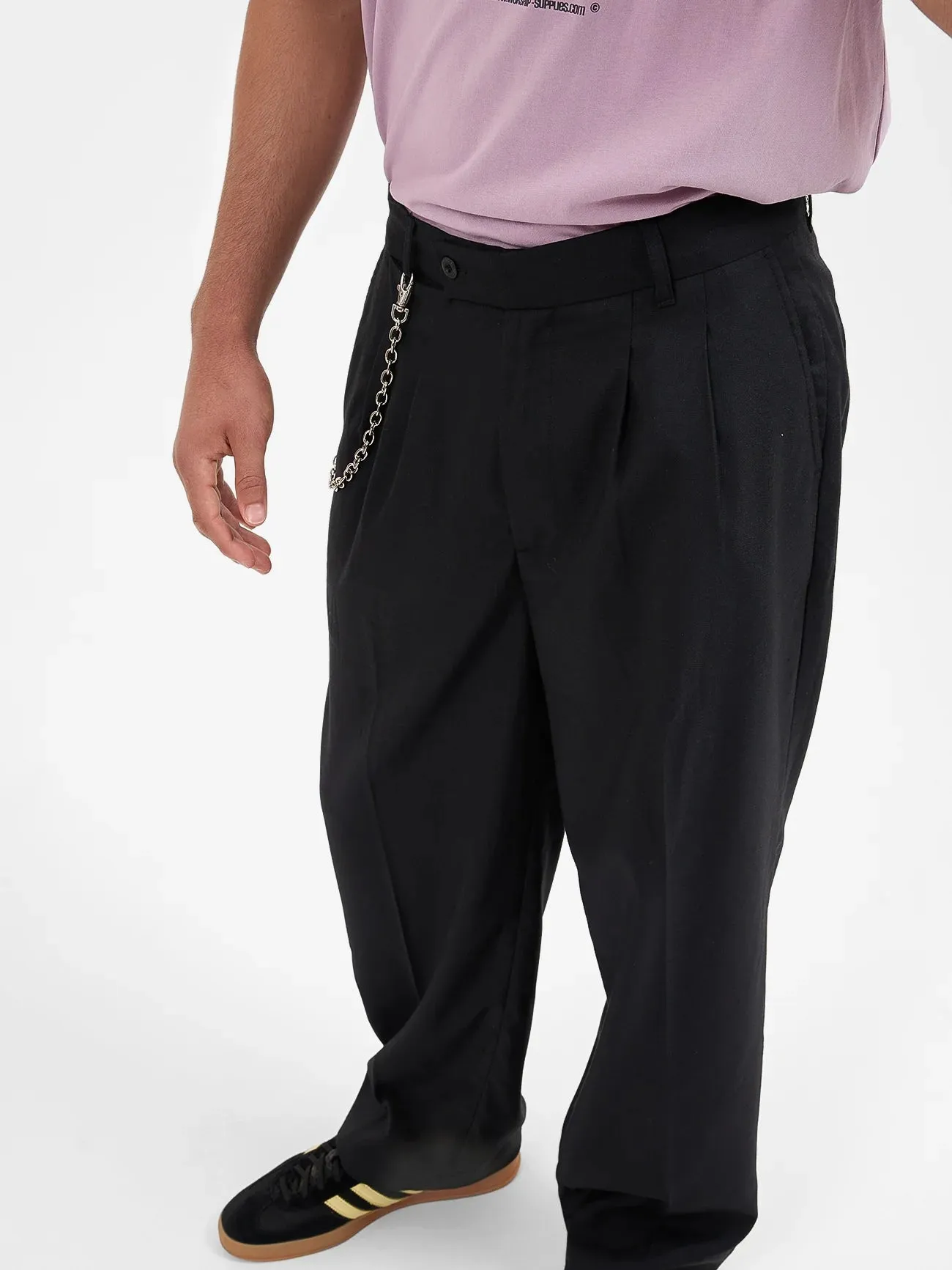 Men's Valet Pleated Pant - Black