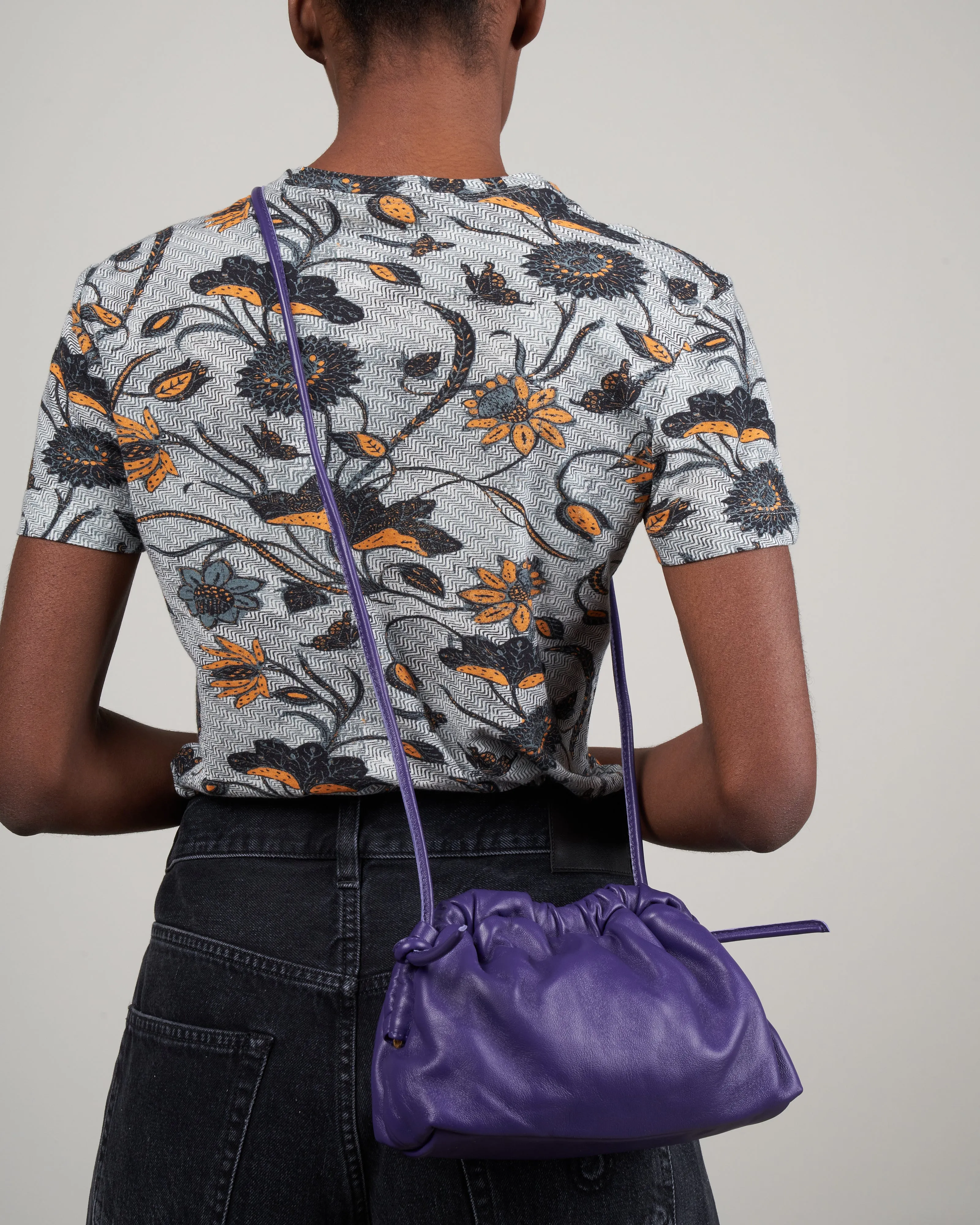 mini cloud clutch - viola
