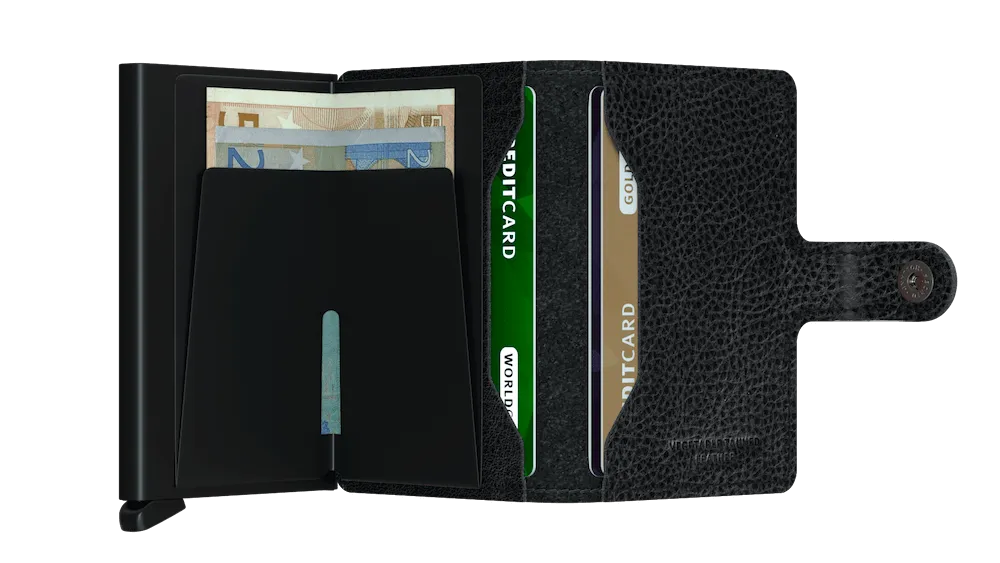 Miniwallet Veg Tanned - Black